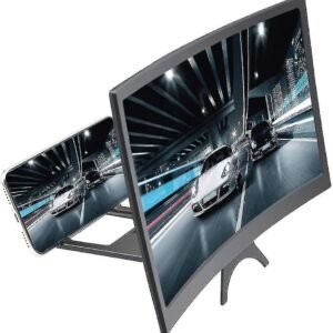 12-inch mobile screen magnifier amplifying a movie playing on a smartphone
