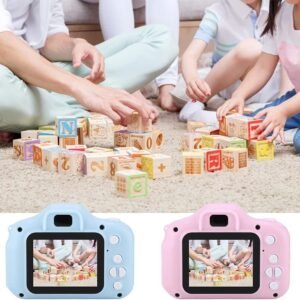 Digital kids camera in a vibrant color designed for safe children photography learning
