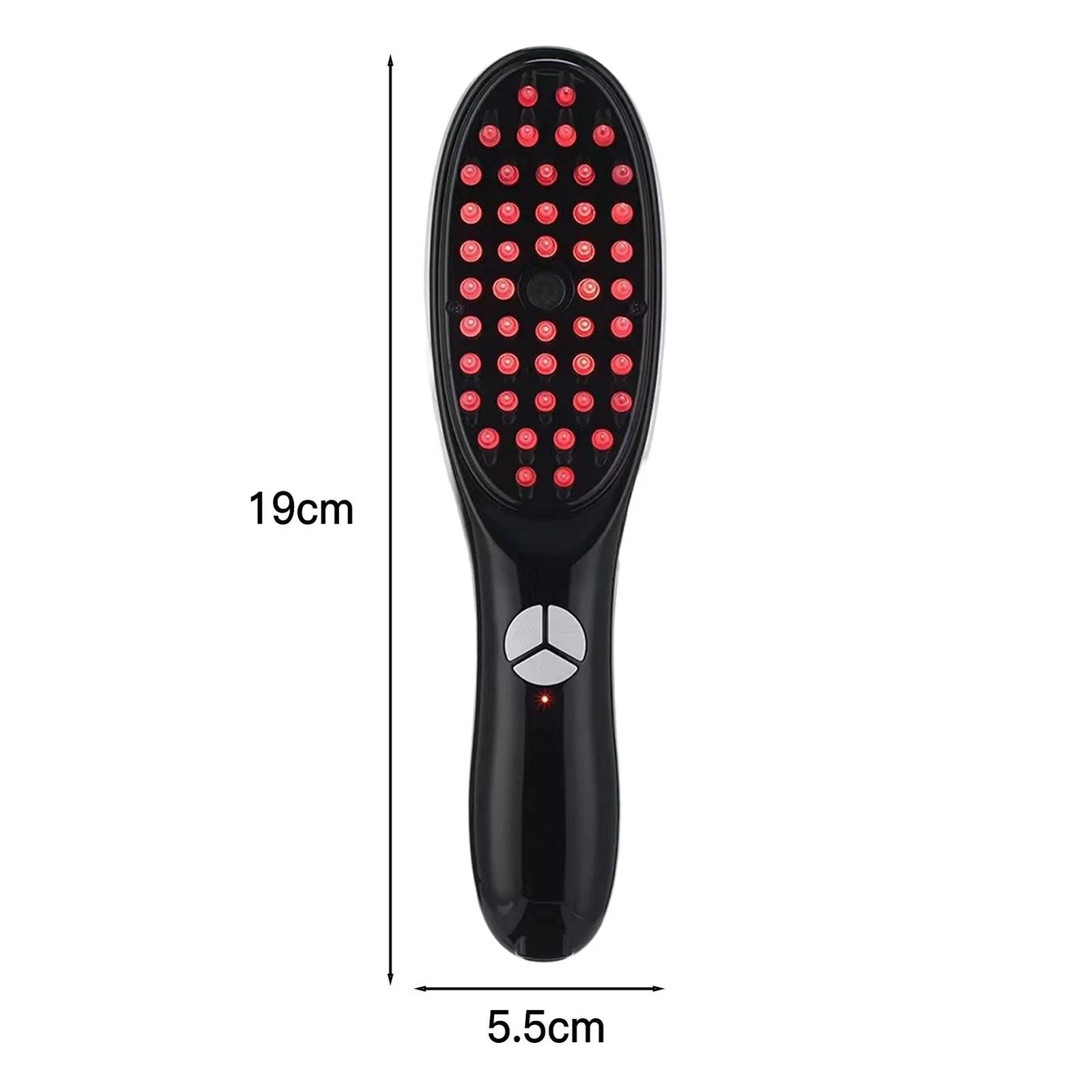 Rechargeable electric massage comb and scalp massager with light therapy for hair care