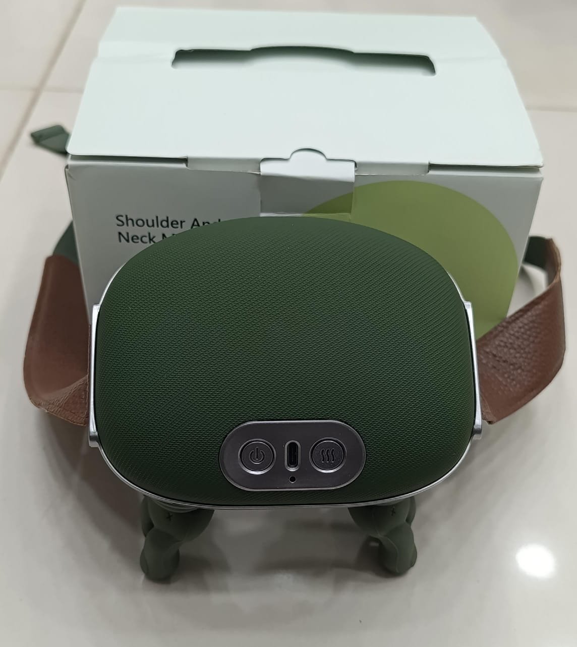 Smart finger pressure neck massager with heat function relaxing tight shoulder muscles