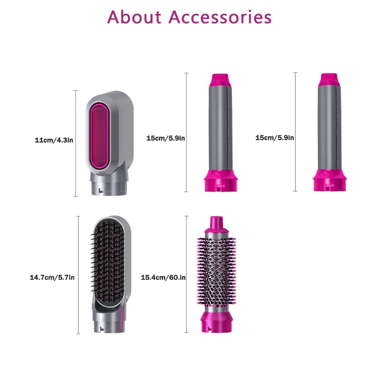 5-in-1 Electric Hair Dryer Brush Kit | Blow Dryer, Straightener, Curler & Volumizer Styling Tool - Image 2