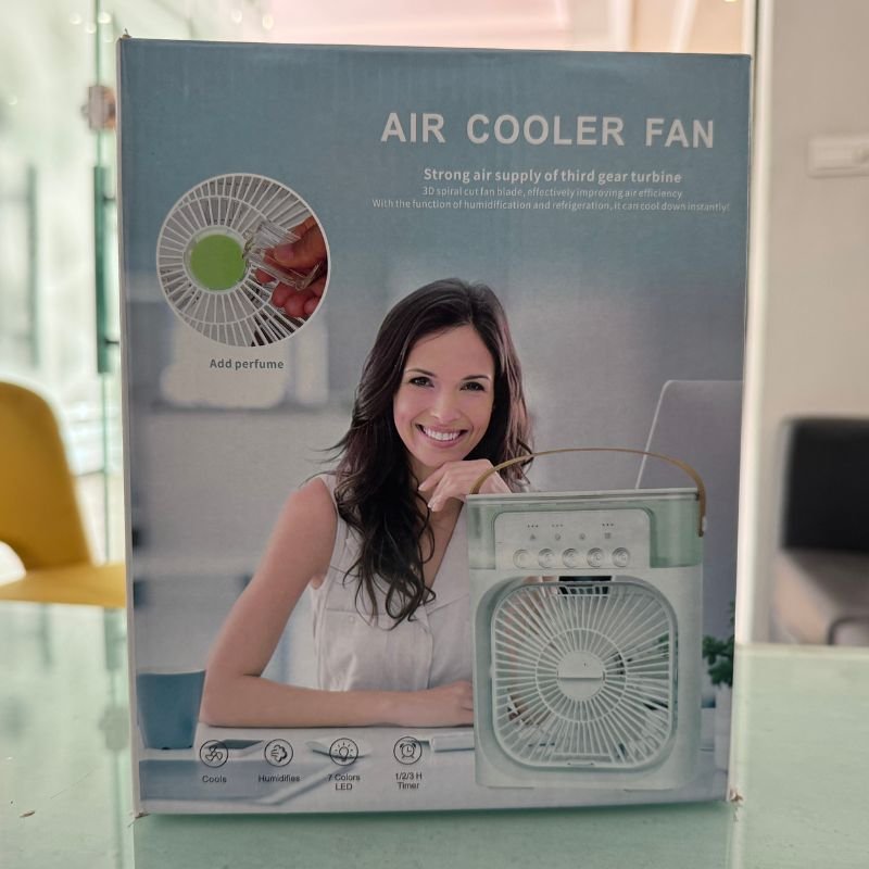 9 Inch Mist Fan | Portable Air Conditioner Fan | Mist Water, And Humidifier Function | Led Night Light Water Mist | Random Color - Image 8