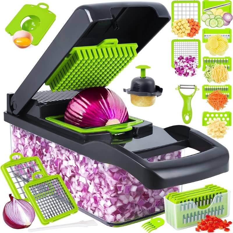 14-in-1 Mandoline Slicer & Vegetable Chopper | Multifunctional Food Cutter & Grater - Image 9