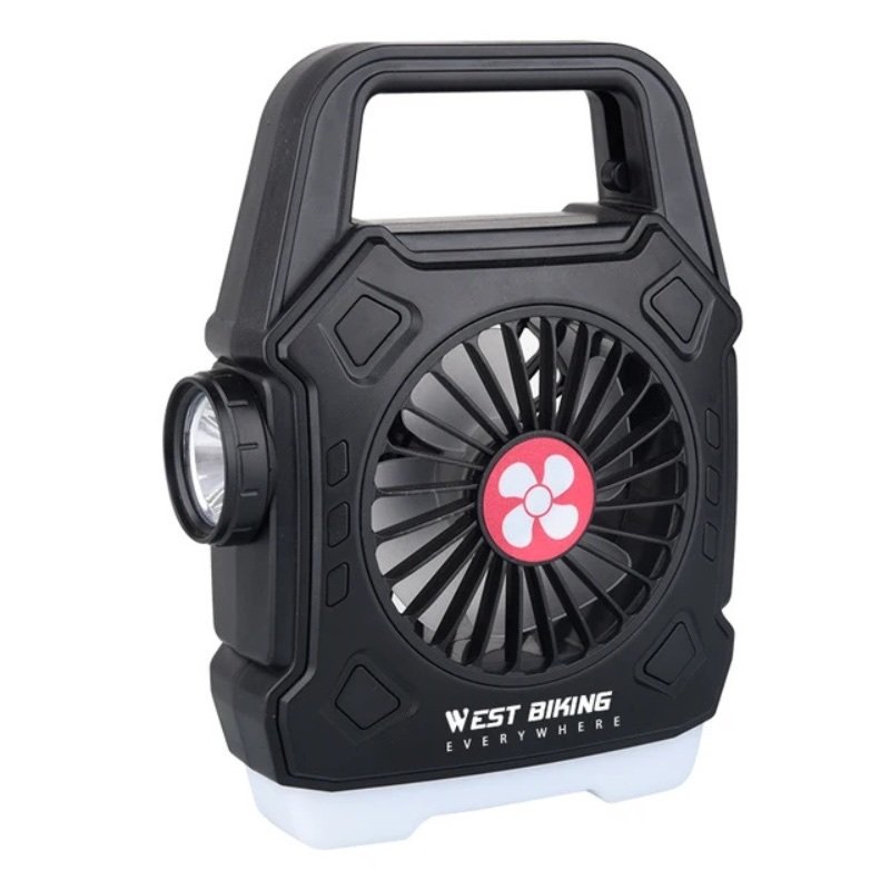 Multipurpose Rechargeable Desk & Camping Fan with LED Light, Flashlight & Power Bank - Image 7