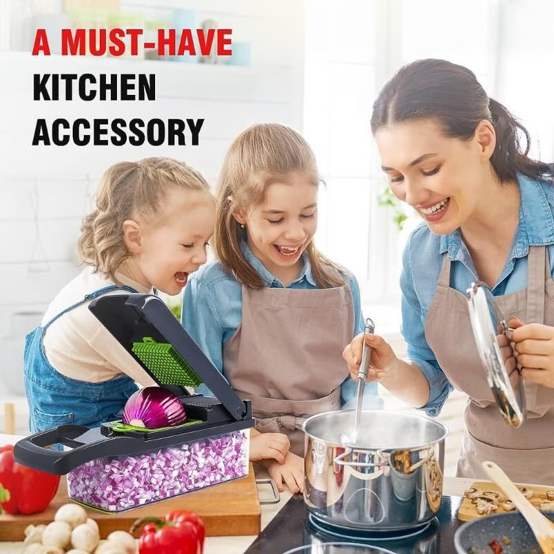 14-in-1 Mandoline Slicer & Vegetable Chopper | Multifunctional Food Cutter & Grater - Image 8
