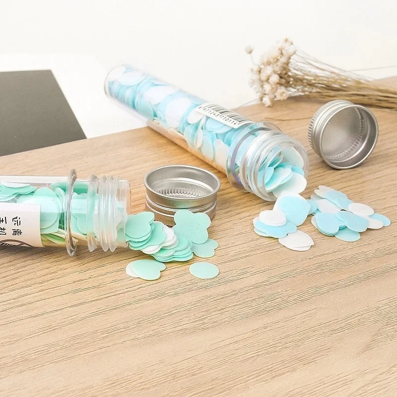Portable Disposable Soap Paper Flakes in Flower Tube Bottle | Travel-Friendly Handwashing Sheets for Outdoor & Daily Use - Image 3