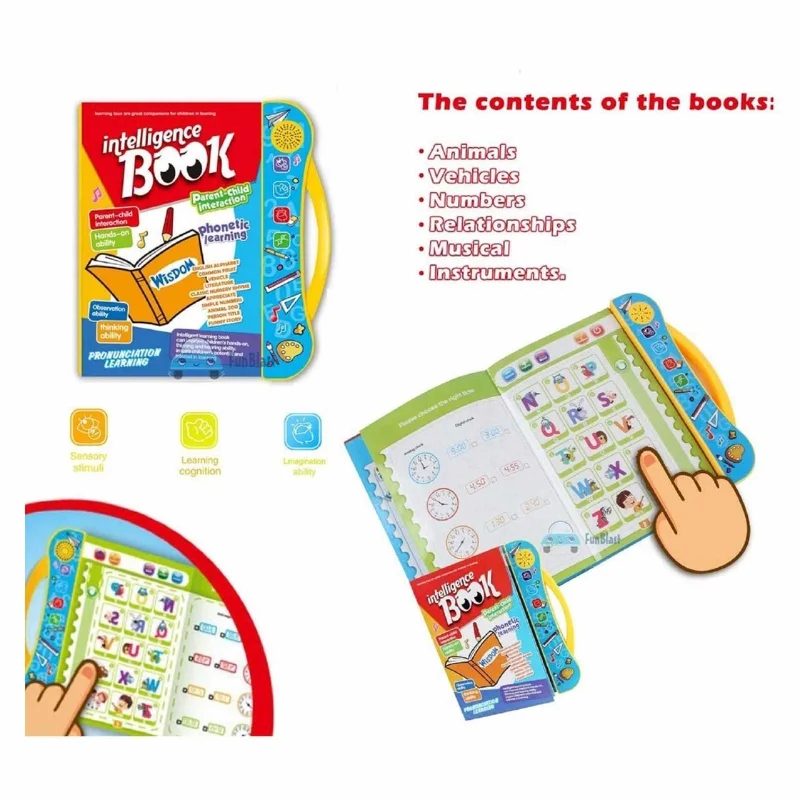 Intelligence Learning Book for Kids | Interactive Letters, Numbers & Sounds for Toddlers - Image 4