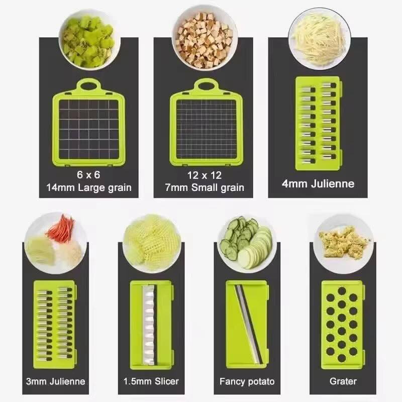 14-in-1 Mandoline Slicer & Vegetable Chopper | Multifunctional Food Cutter & Grater - Image 5