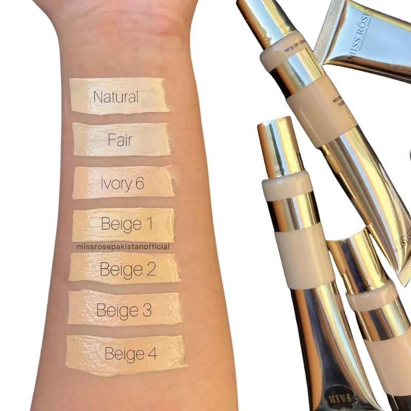 Beige 1 | Miss Rose Silk Flawless Foundation | Long-Lasting Lightweight Liquid Foundation with Natural Radiant Finish - Image 5