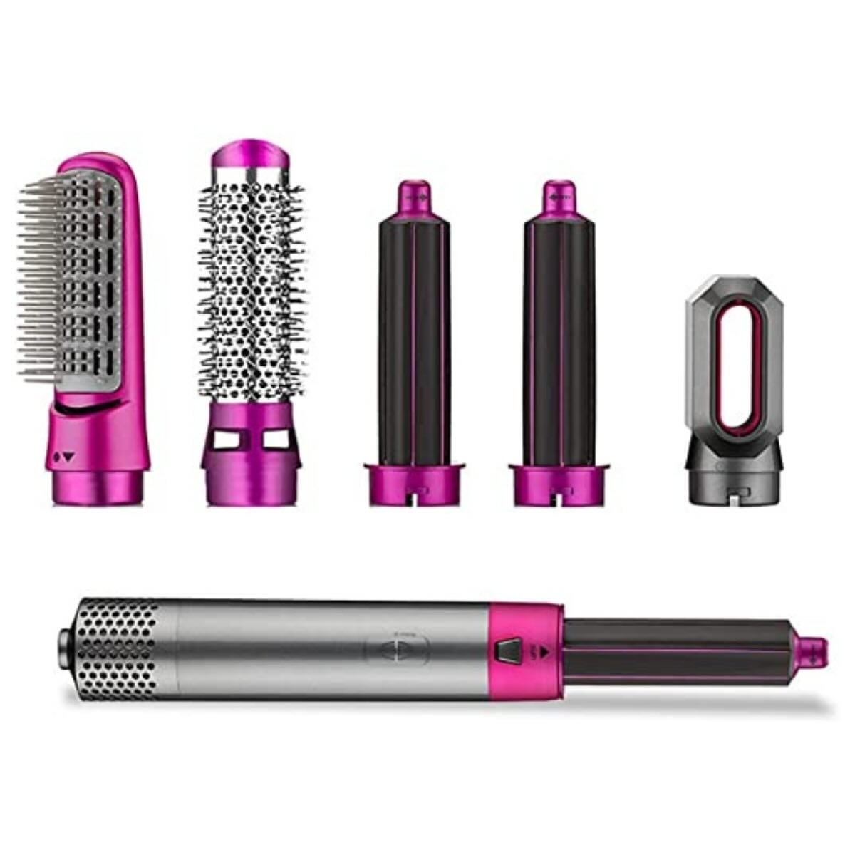 5-in-1 Electric Hair Dryer Brush Kit | Blow Dryer, Straightener, Curler & Volumizer Styling Tool - Image 4