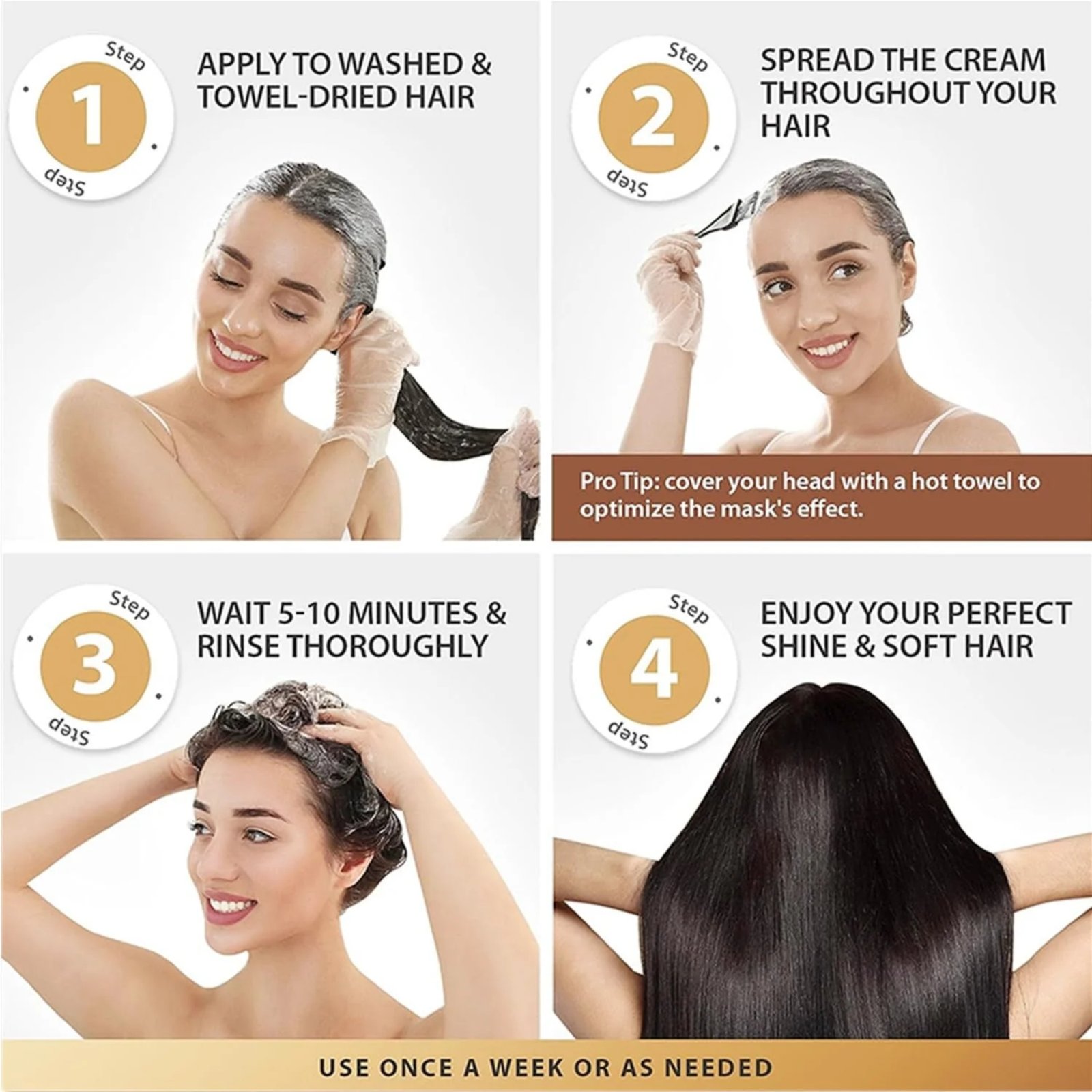 Karseell Collagen Deep Repair Hair Mask 500ml | Argan Oil & Collagen for Smooth, Shiny Hair - Image 7