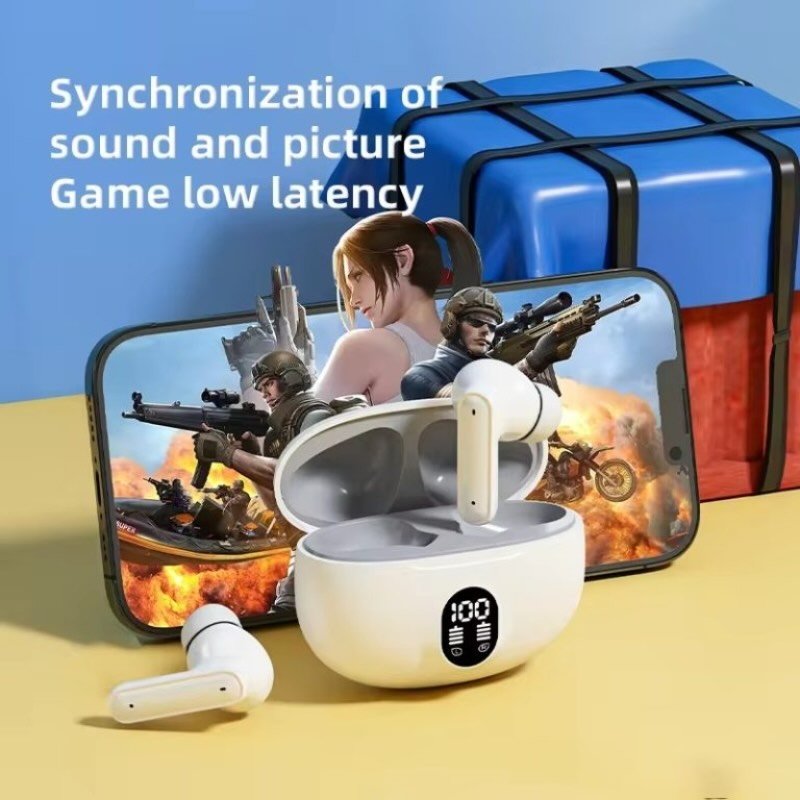 M04 TWS Wireless Earbuds Bluetooth 5.3 | LED Display | Bass Sound & Fast Charging - Image 3