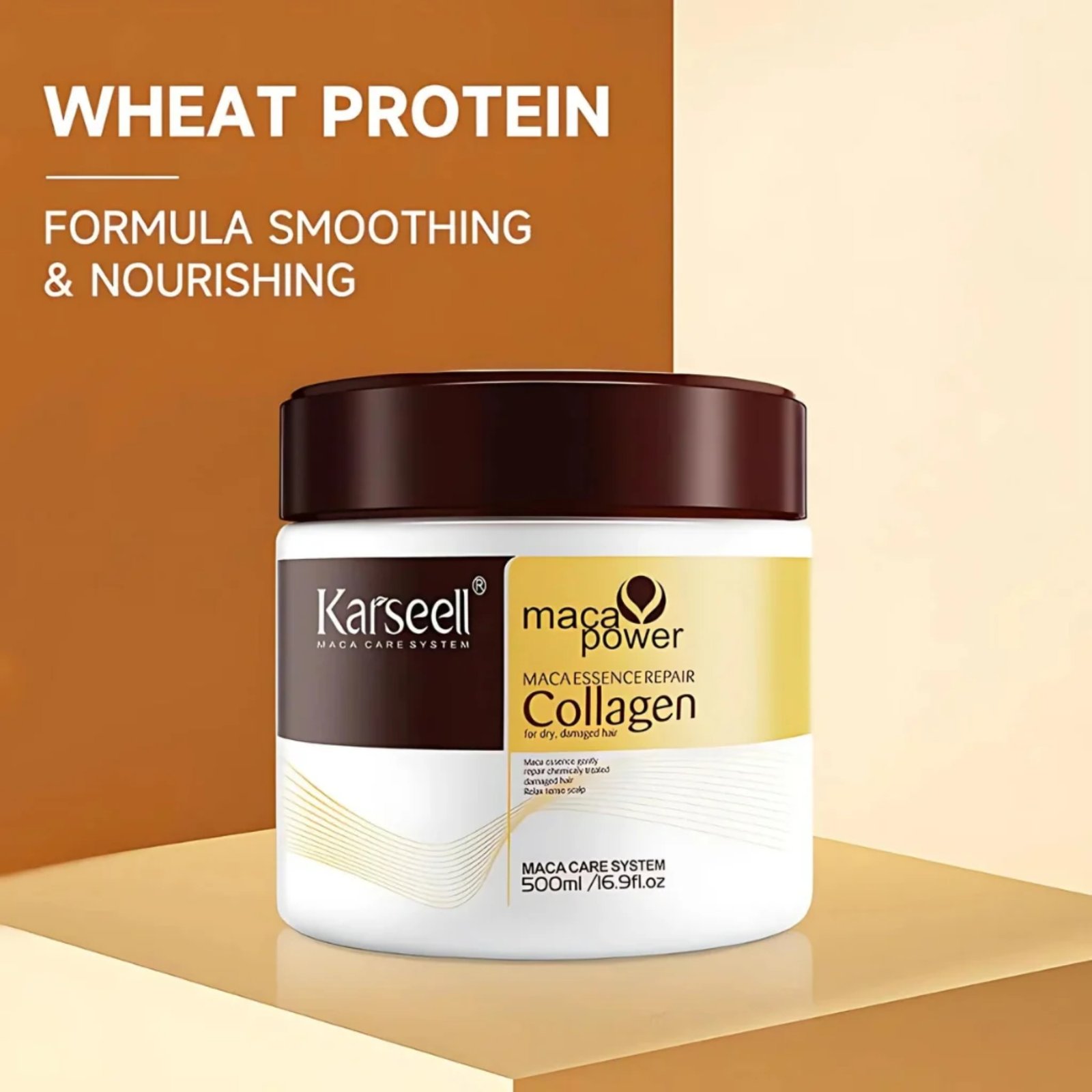 Karseell Collagen Deep Repair Hair Mask 500ml | Argan Oil & Collagen for Smooth, Shiny Hair - Image 8