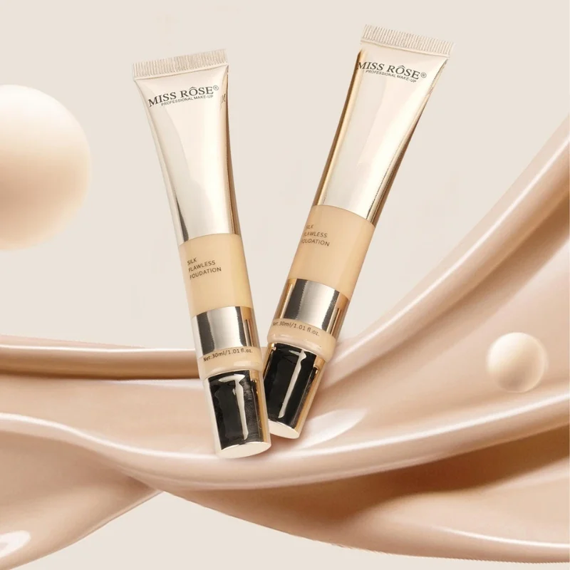 Beige 1 | Miss Rose Silk Flawless Foundation | Long-Lasting Lightweight Liquid Foundation with Natural Radiant Finish - Image 3