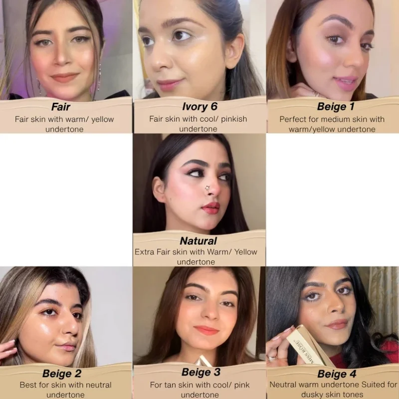 Beige 1 | Miss Rose Silk Flawless Foundation | Long-Lasting Lightweight Liquid Foundation with Natural Radiant Finish - Image 2