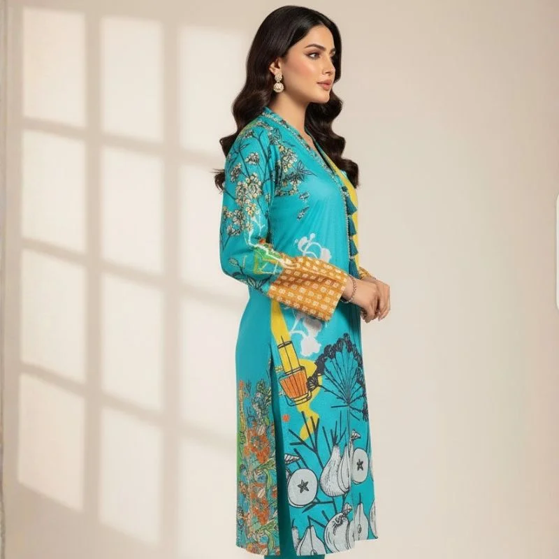 Swiss Lawn 1-Piece Shirt for Women | Trending All-Over Print | Unstitched - Image 4