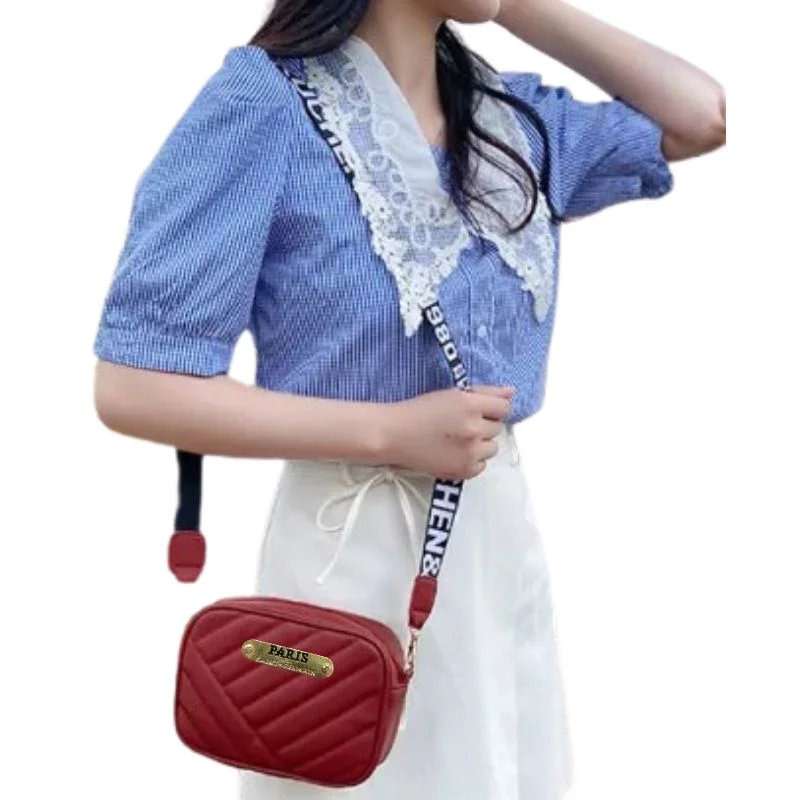 Maroon Leather Handbag for Girls & Women | Stylish Shoulder & Crossbody Bag | Daily Use & Gift - Image 3