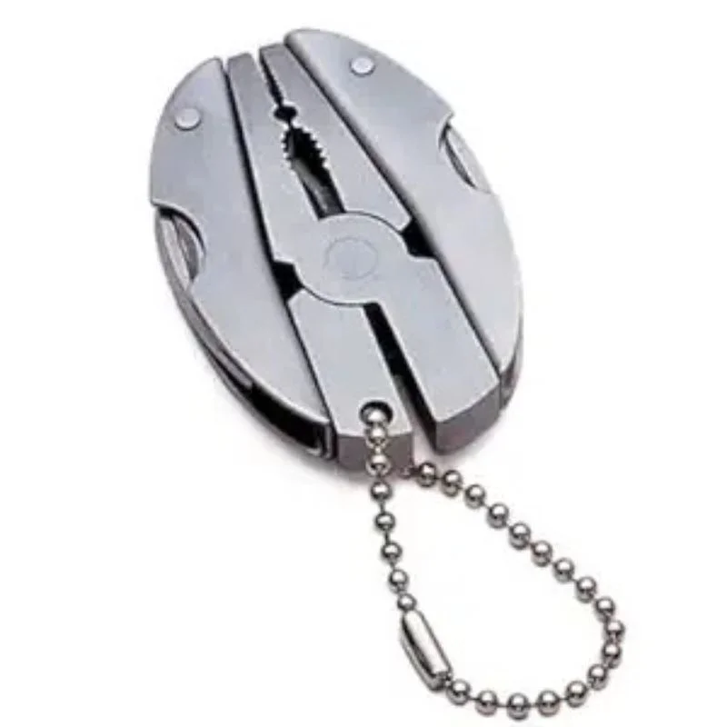 Stainless Steel Outdoor Portable Multitool Plier Knife | Mini Keychain Multi Tool with Screwdriver & Pouch | Camping, Hiking & Everyday Use - Image 4