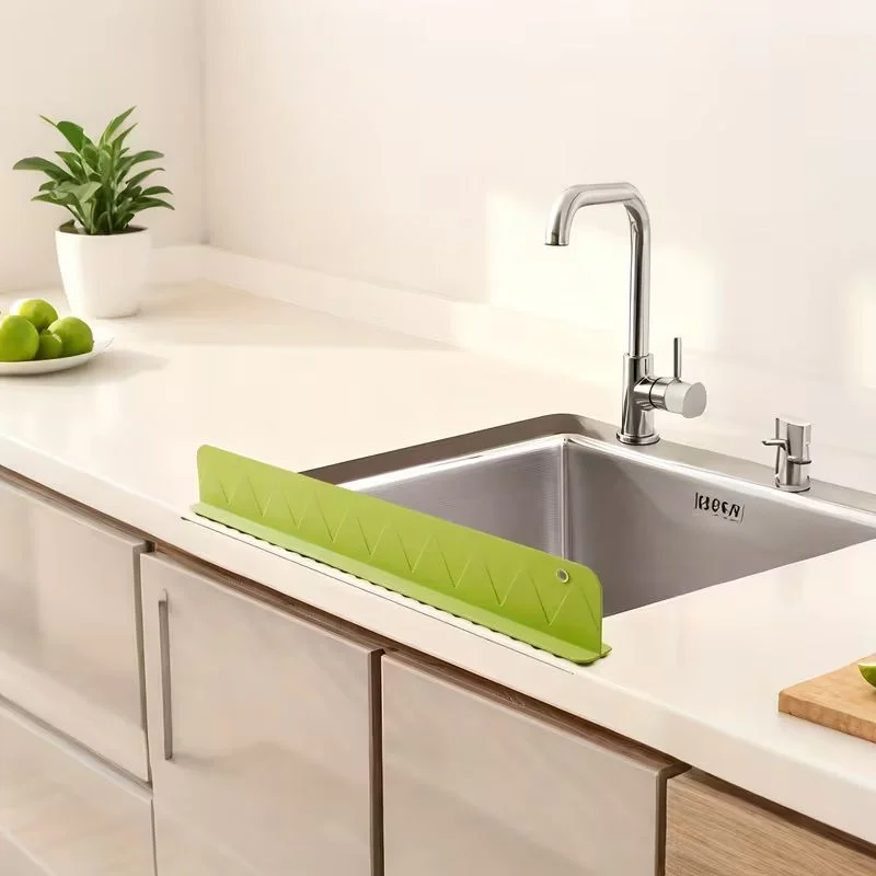 Large Size Silicone Sink Splash Guard Set | Non-Slip Water Barrier with Strong Suction Cups for Kitchen & Bathroom Use - Image 5
