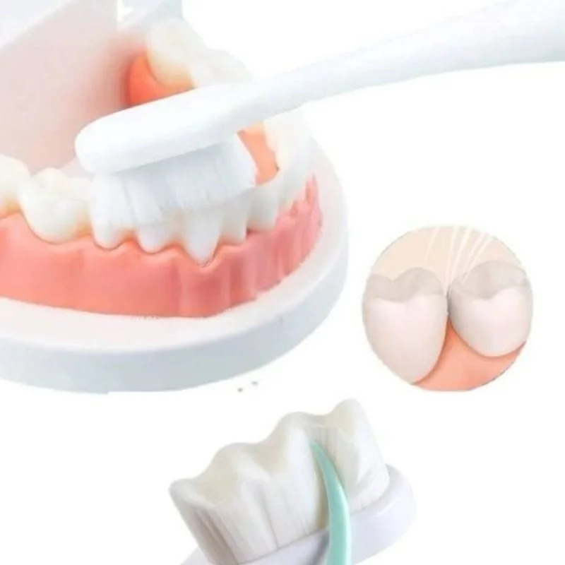 Nano Toothbrush with Travel Case | Ultra Soft Micro-Nano Bristles | For Sensitive Gums, Adults & Kids | Pink