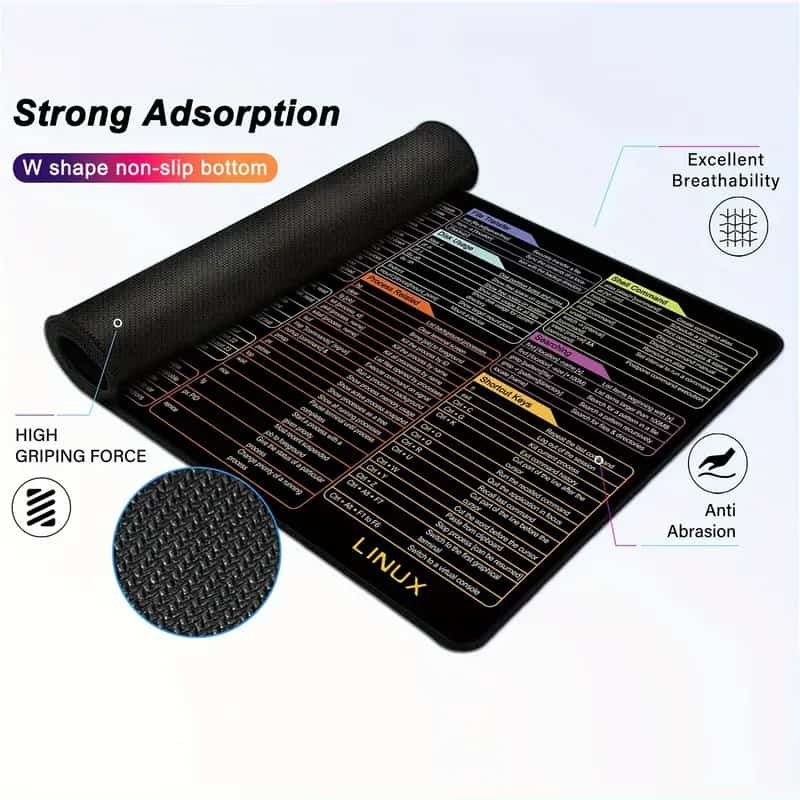 Large Excel Shortcut Keyboard Mouse Pad & Desk Mat 30×59cm | Extended Non-Slip Office Table Mat for Work Study Gaming - Image 3