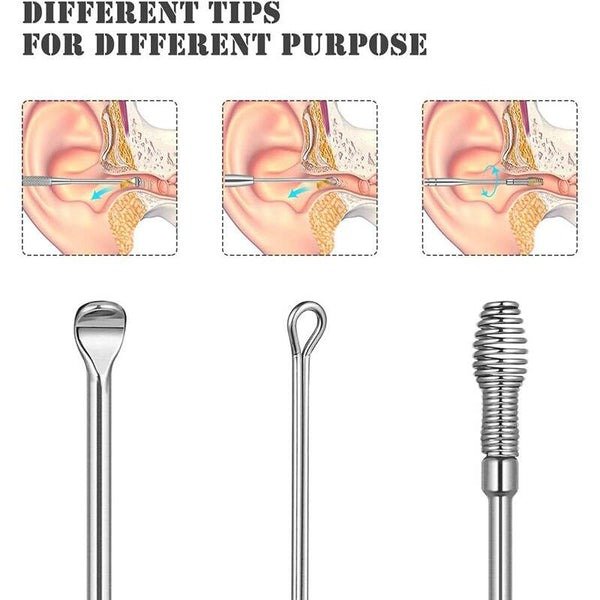 6-Piece Ear Wax Cleaning Kit | Portable & Easy to Use - Image 2
