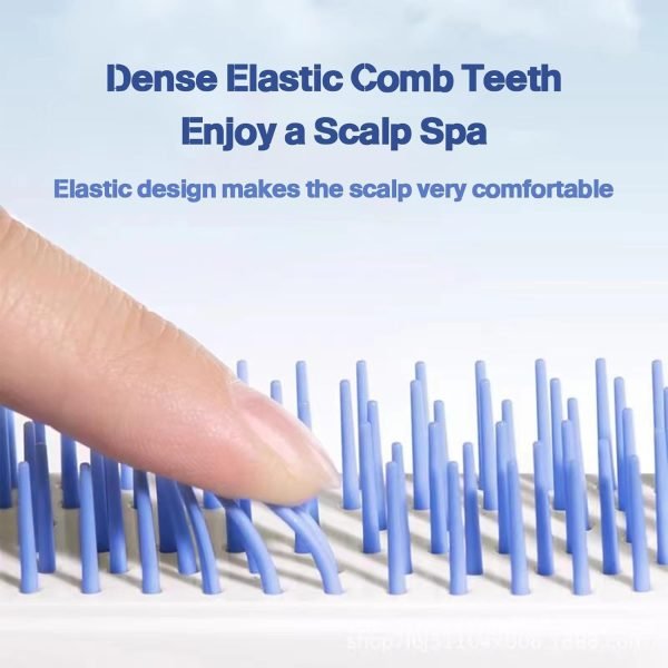 Self-Cleaning Hair Brush & Telescopic Comb | Detangling Brush with One-Pull Cleaning Mechanism | Random Color - Image 4